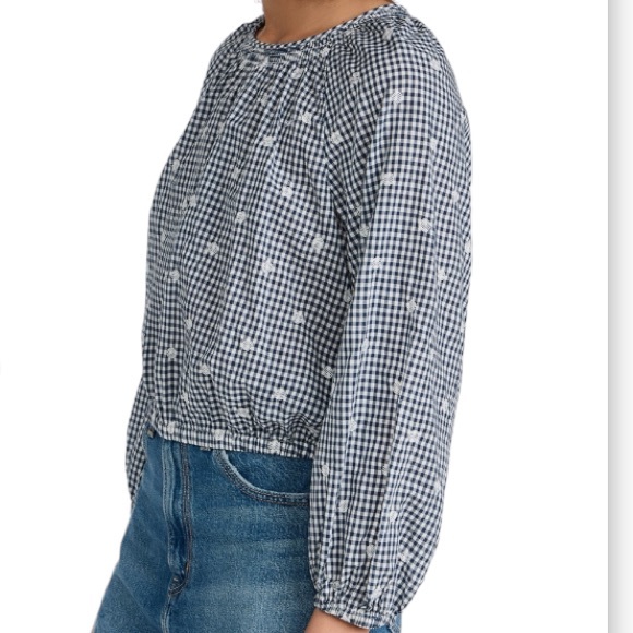 Madewell Embroidered Button Back Shirt S - Picture 10 of 10